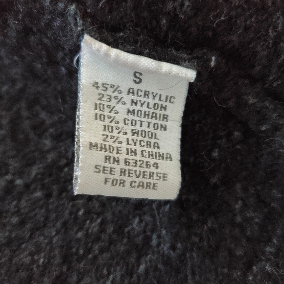 DRESSBARN Mohair Wool Blend Librarian Normcore Cardigan S - Picture 5 of 11